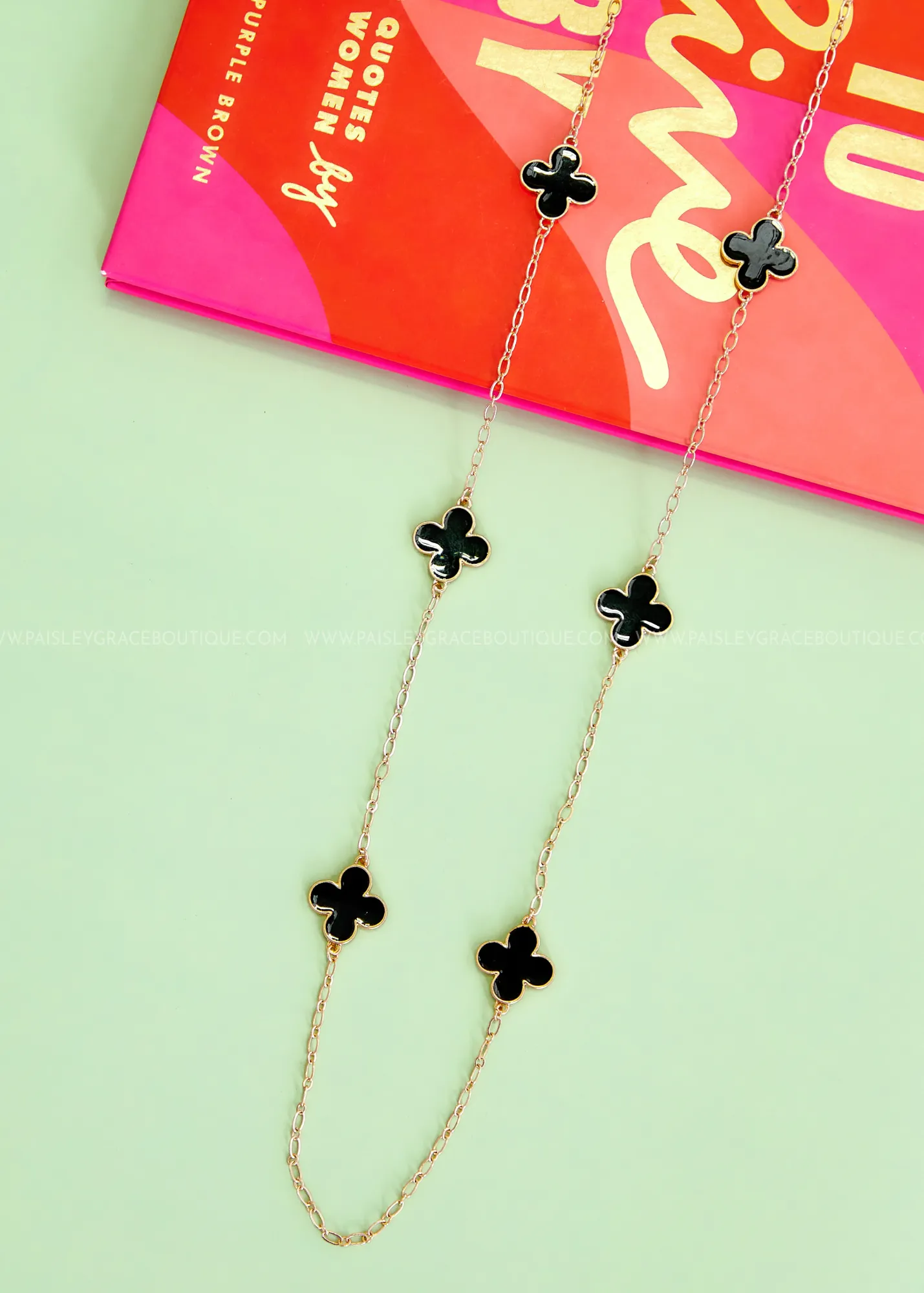 Sera Long Clover Necklace - 7 Colors