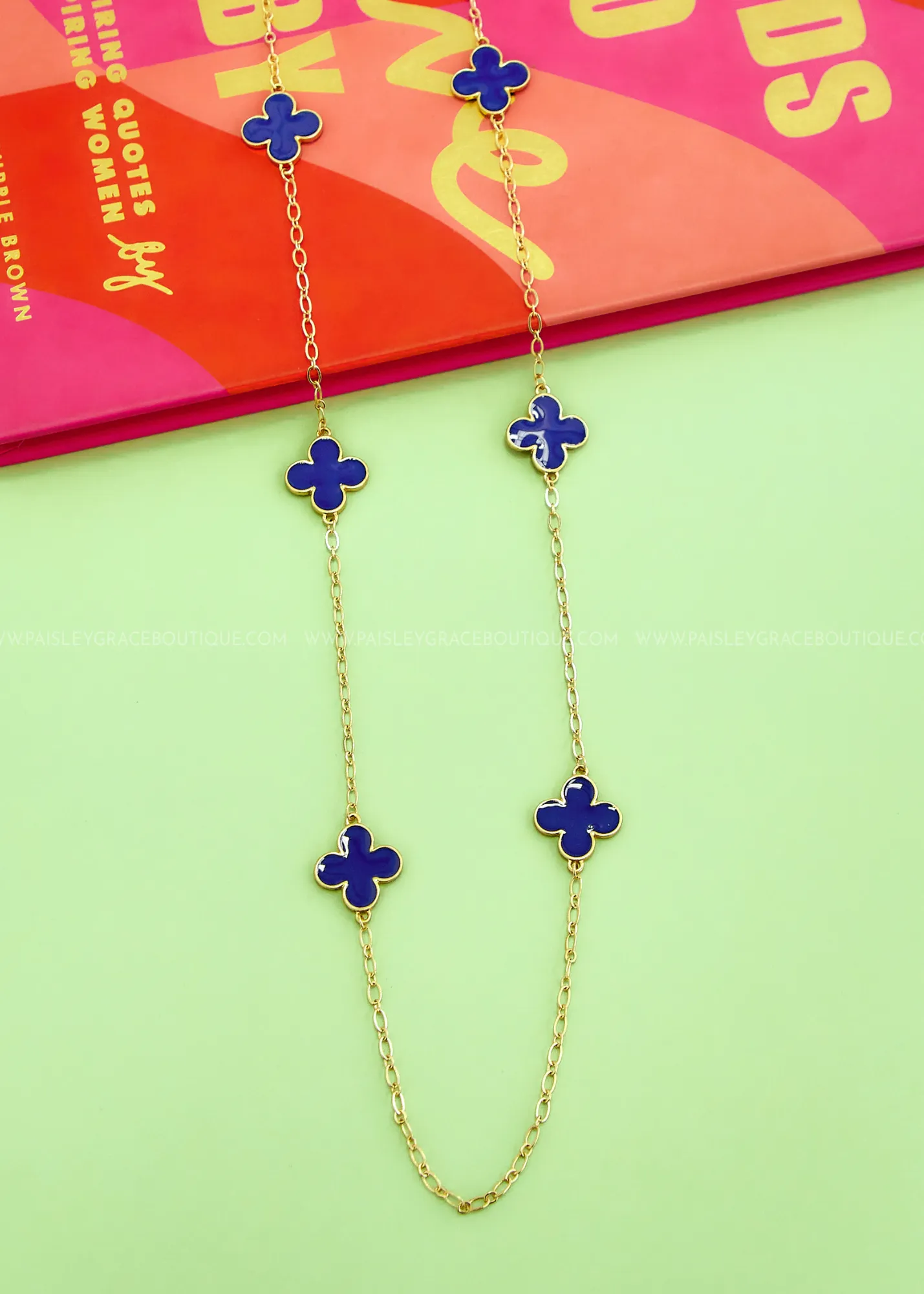 Sera Long Clover Necklace - 7 Colors