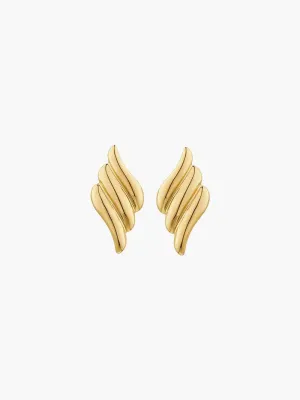 Seraphina – Angel design – Gold-plated earrings