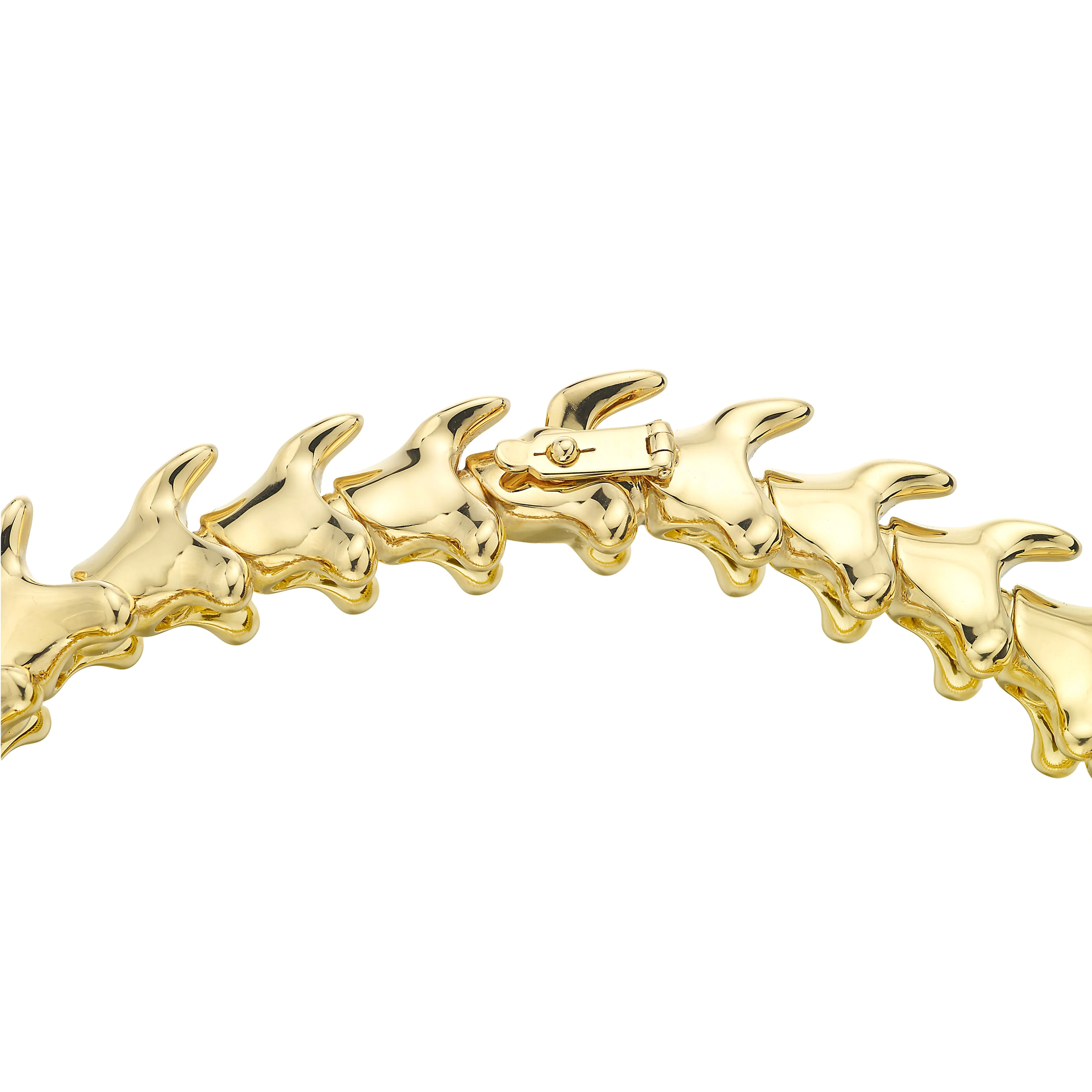 Serpent's Trace Wide Bracelet - Yellow Gold Vermeil