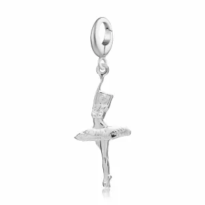 Silver Ballerina Charm