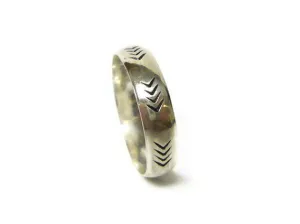 Silver chevron ring silver stack ring Sterling silver band ring sterling silver ring thumb ring Etsy jewelry