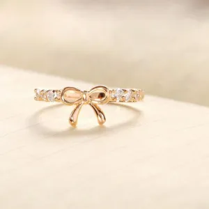 Simple Crystal Wedding Bands