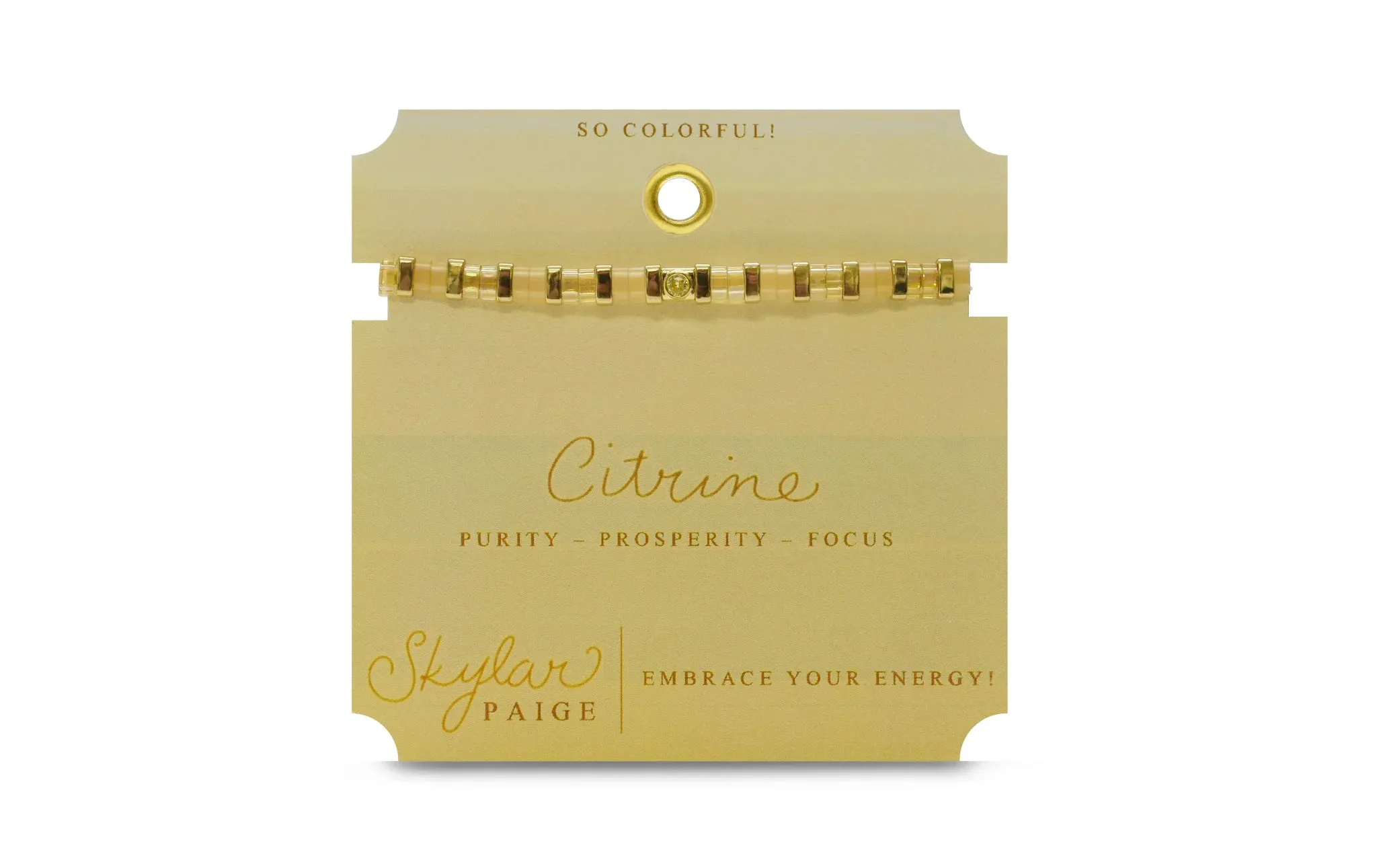 Skylar Paige - Citrine / November - So Colorful Tila Bracelet