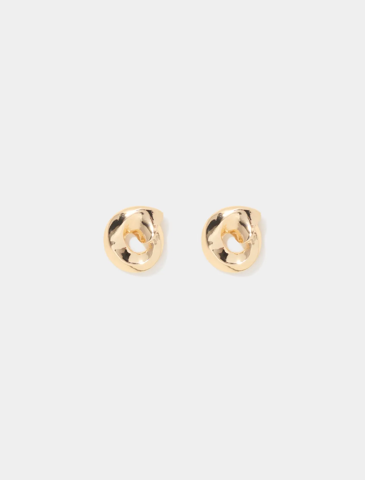 Spencer Swirl Loop Stud Earrings