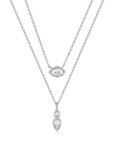 Stellar Bezel Charm Necklace Set