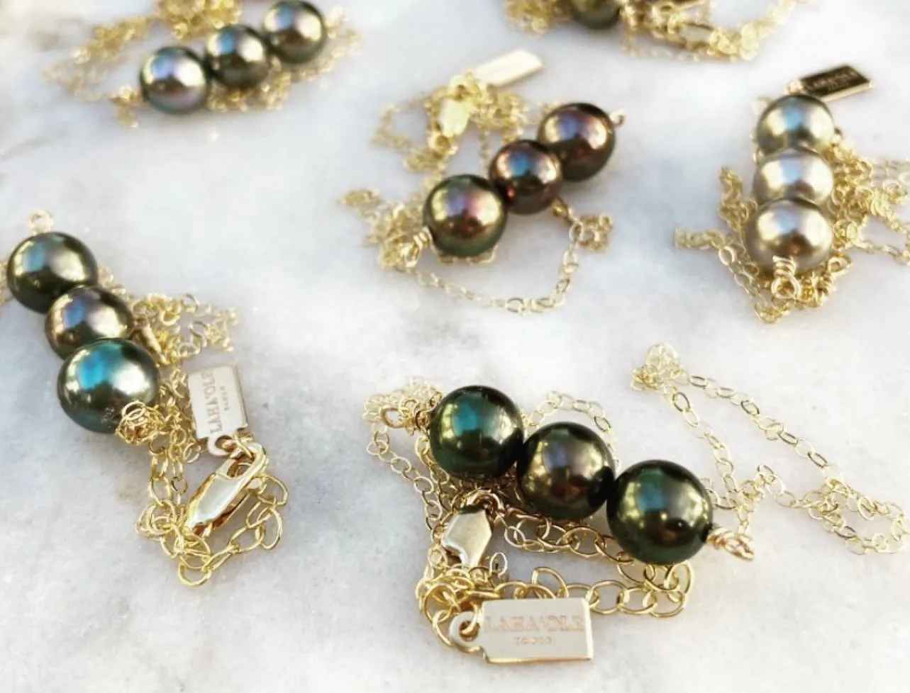 Tahitian Pearl Bar Necklace