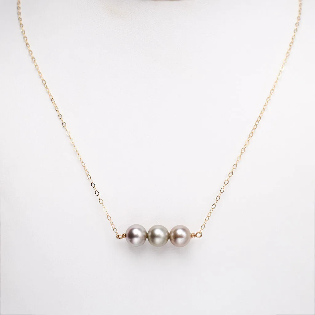 Tahitian Pearl Bar Necklace