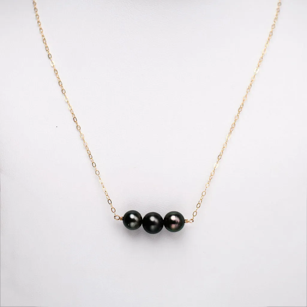 Tahitian Pearl Bar Necklace