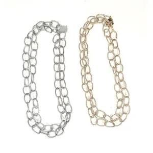 Textured Cable Chain Necklace Choice