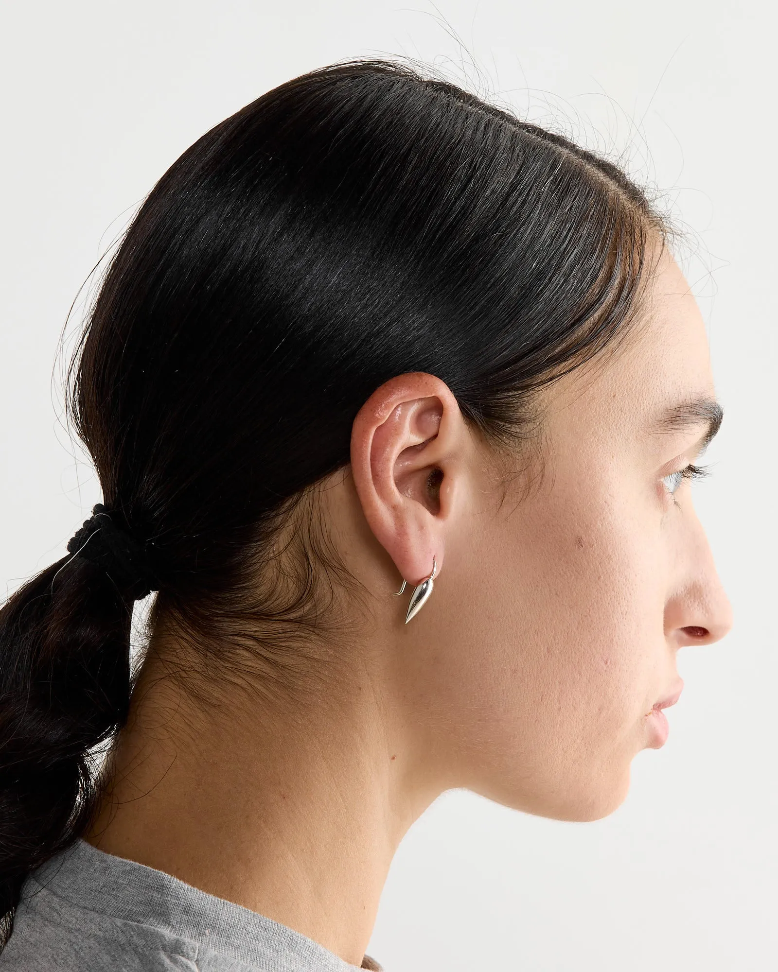 Tiny Spear Earrings in Sterling Silver