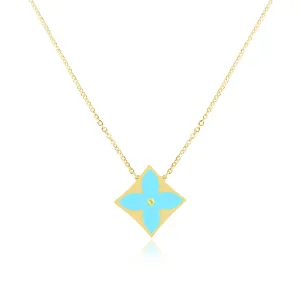 Turquoise Luxe Flower Necklace