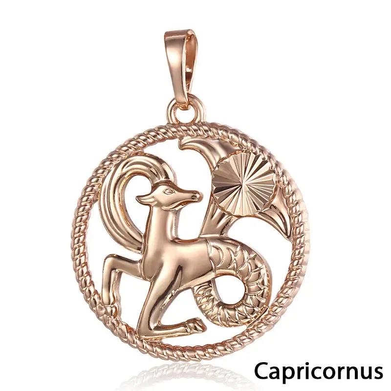 Twelve Zodiac Alloy Pendants