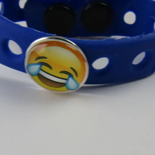 Unisex Colorful Child's Bracelets Rubber Emoji Jewelry