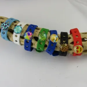 Unisex Colorful Child's Bracelets Rubber Emoji Jewelry