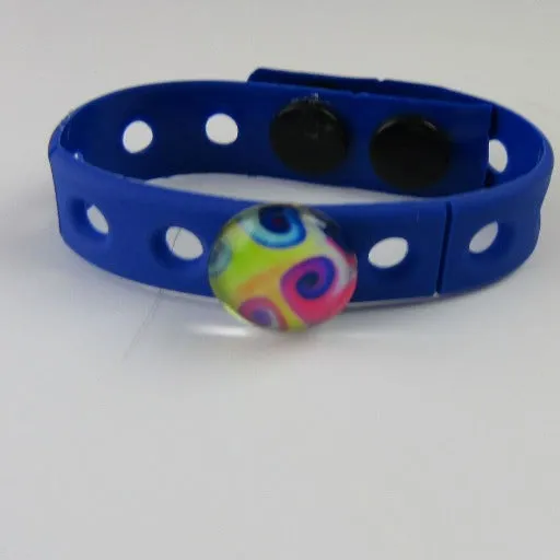 Unisex Colorful Child's Bracelets Rubber Emoji Jewelry