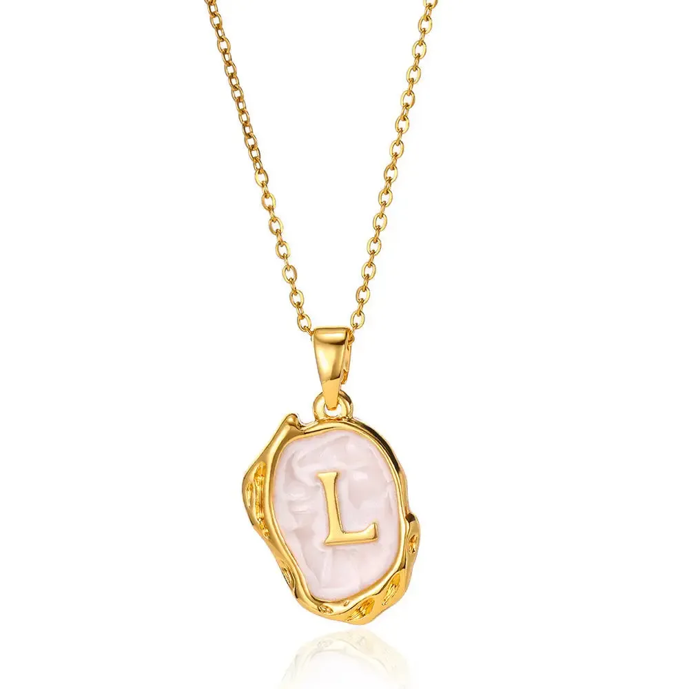 Vibrant Colors (A-Z) Letters Dimensional Necklace