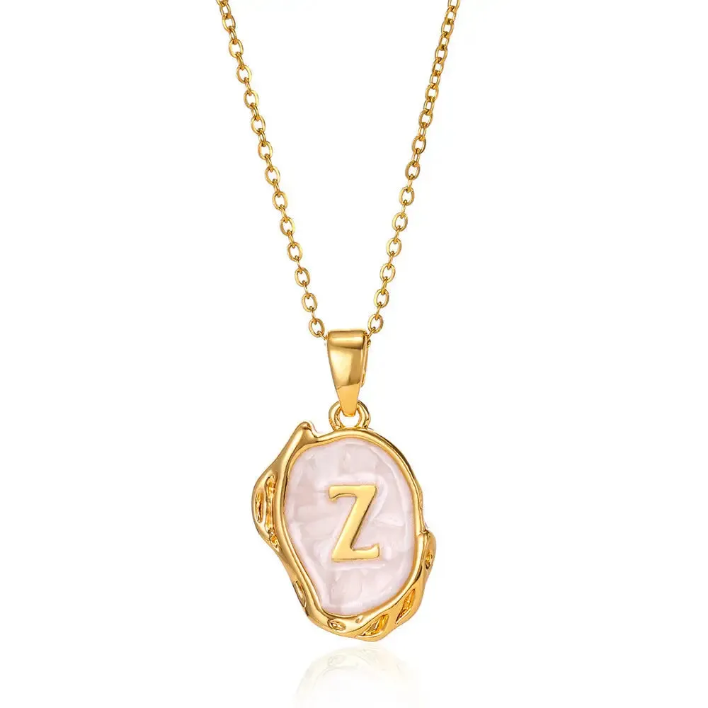 Vibrant Colors (A-Z) Letters Dimensional Necklace