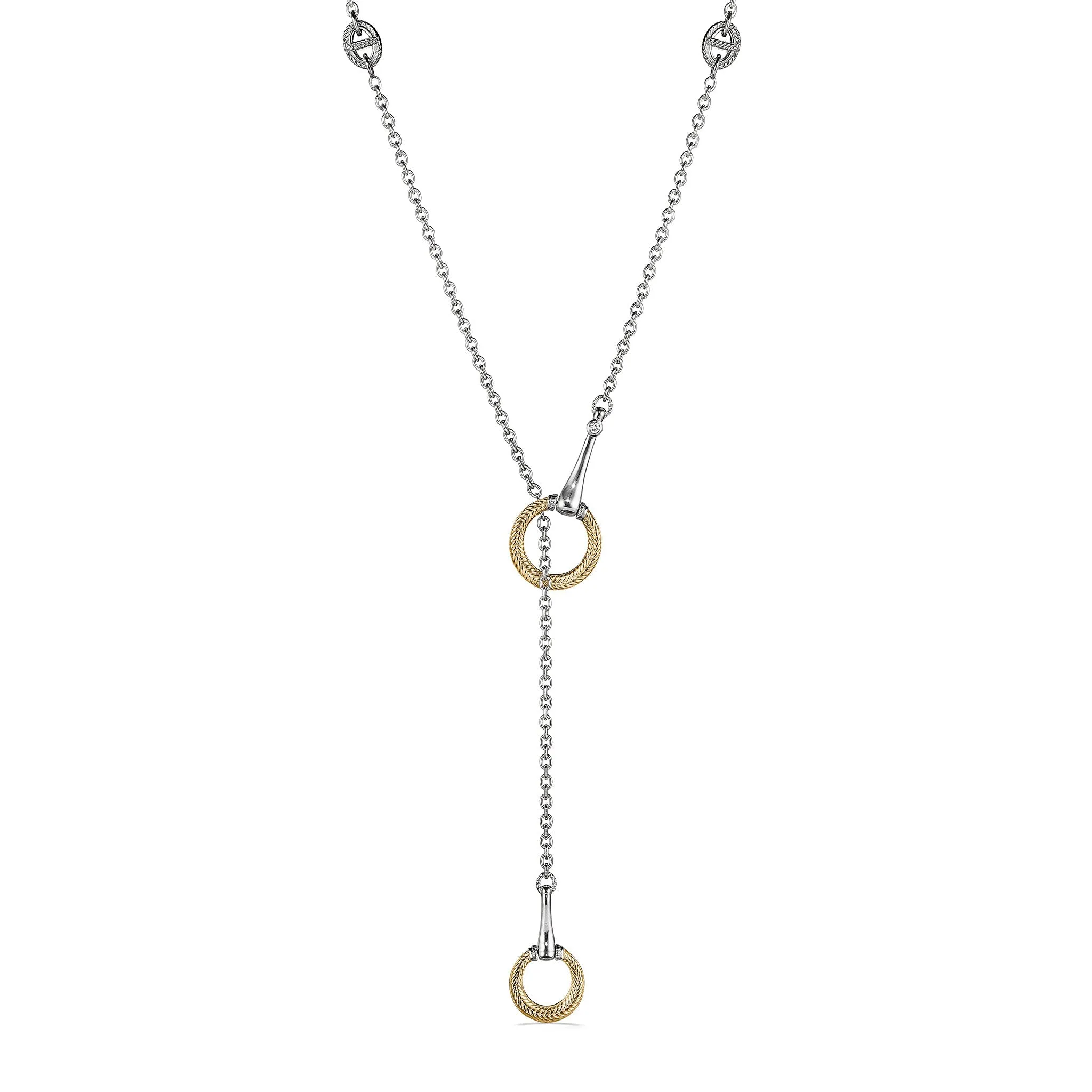 Vienna Y Necklace with 18K Gold and Diamonds