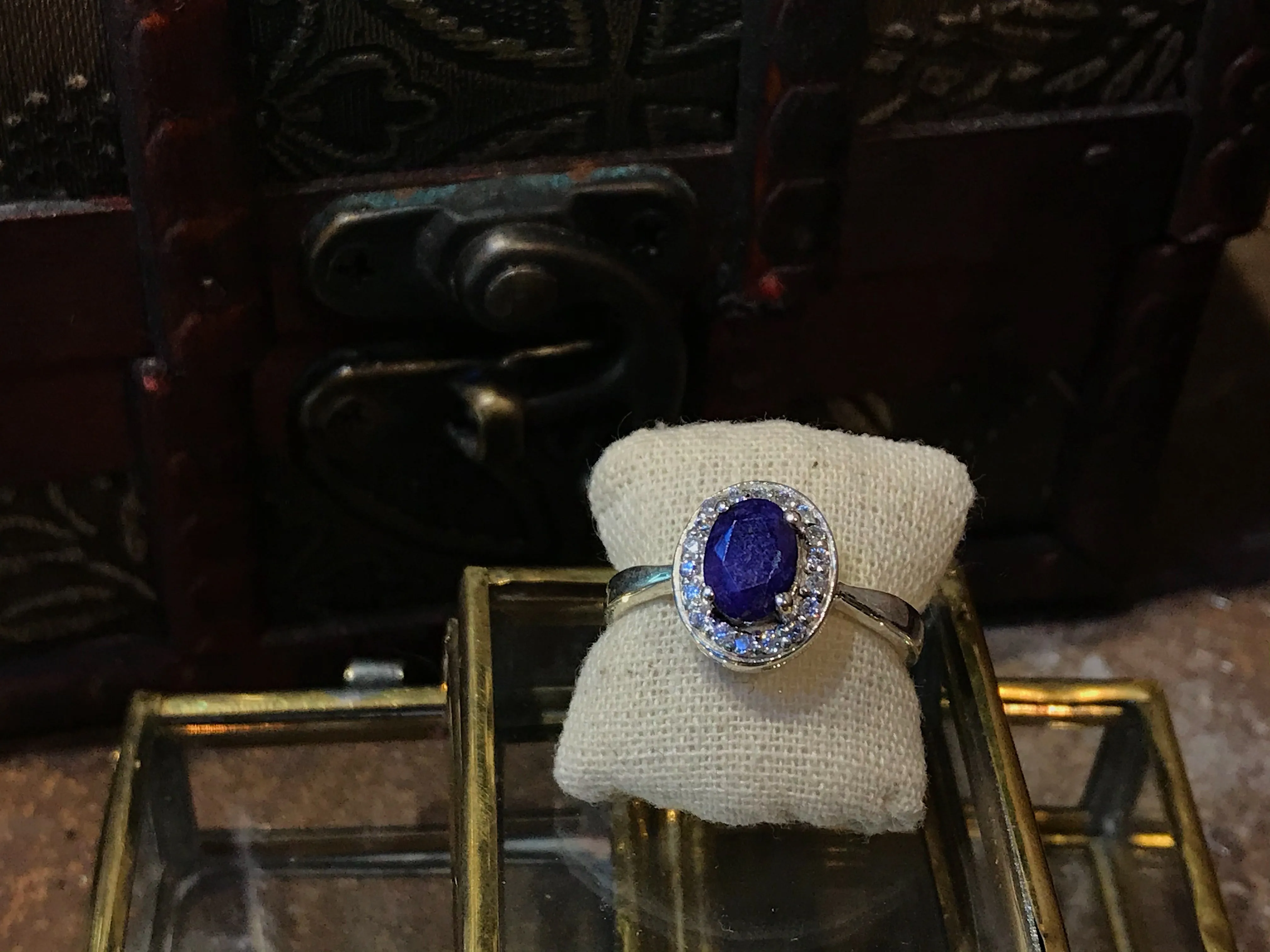 Zirconia and Semi-precious Sapphire / Ruby Isolda Ring